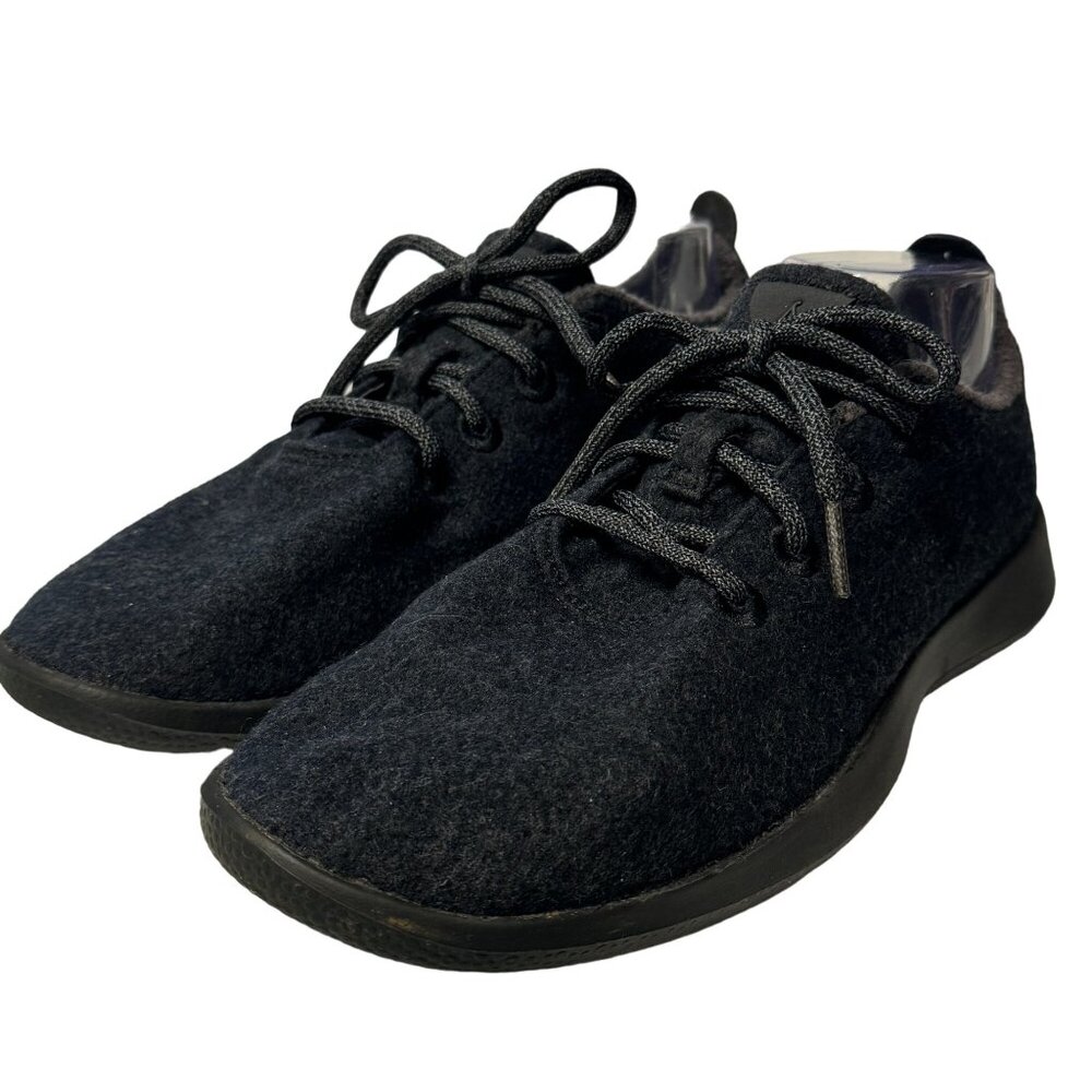 Allbirds Wool Runners Sneaker Mens Size 9 Black Merino Wool Low Top Shoes - Picture 12 of 15